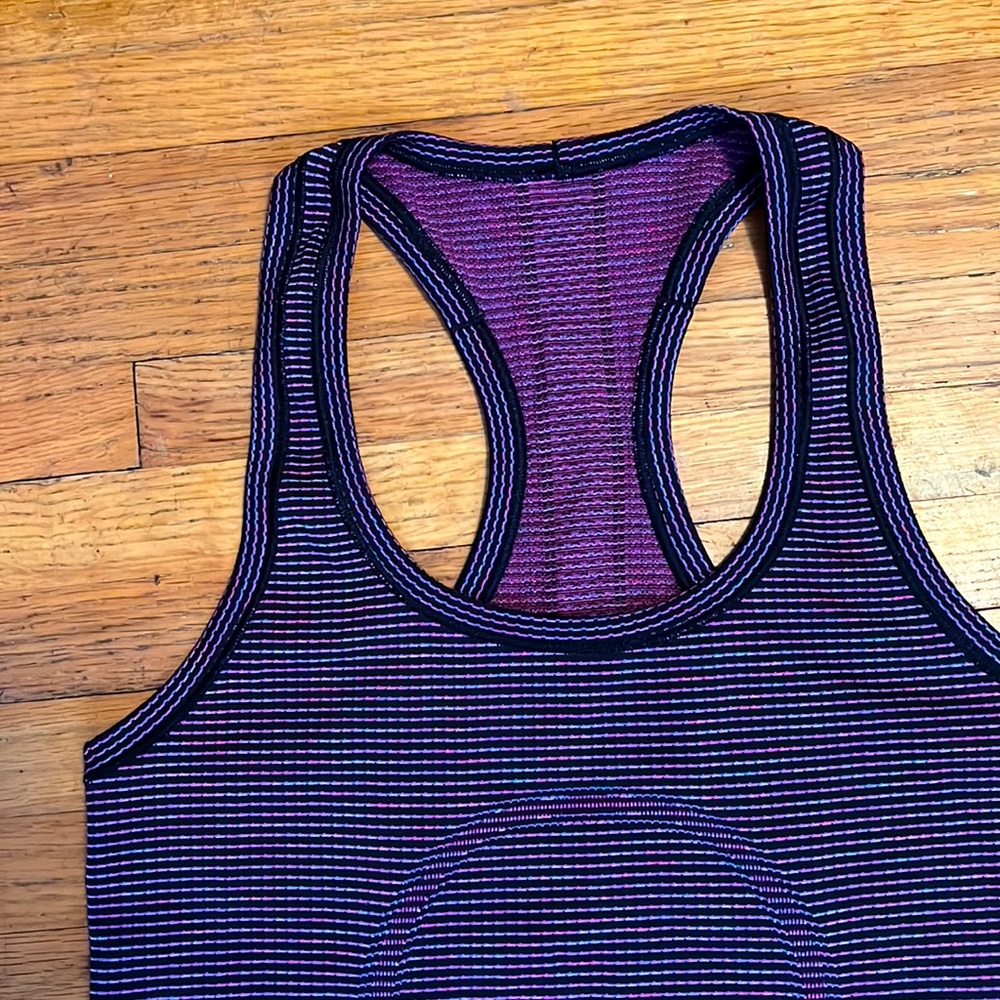 Lululemon Multi-Colored Swiftly Tank, Size 4 - image 2